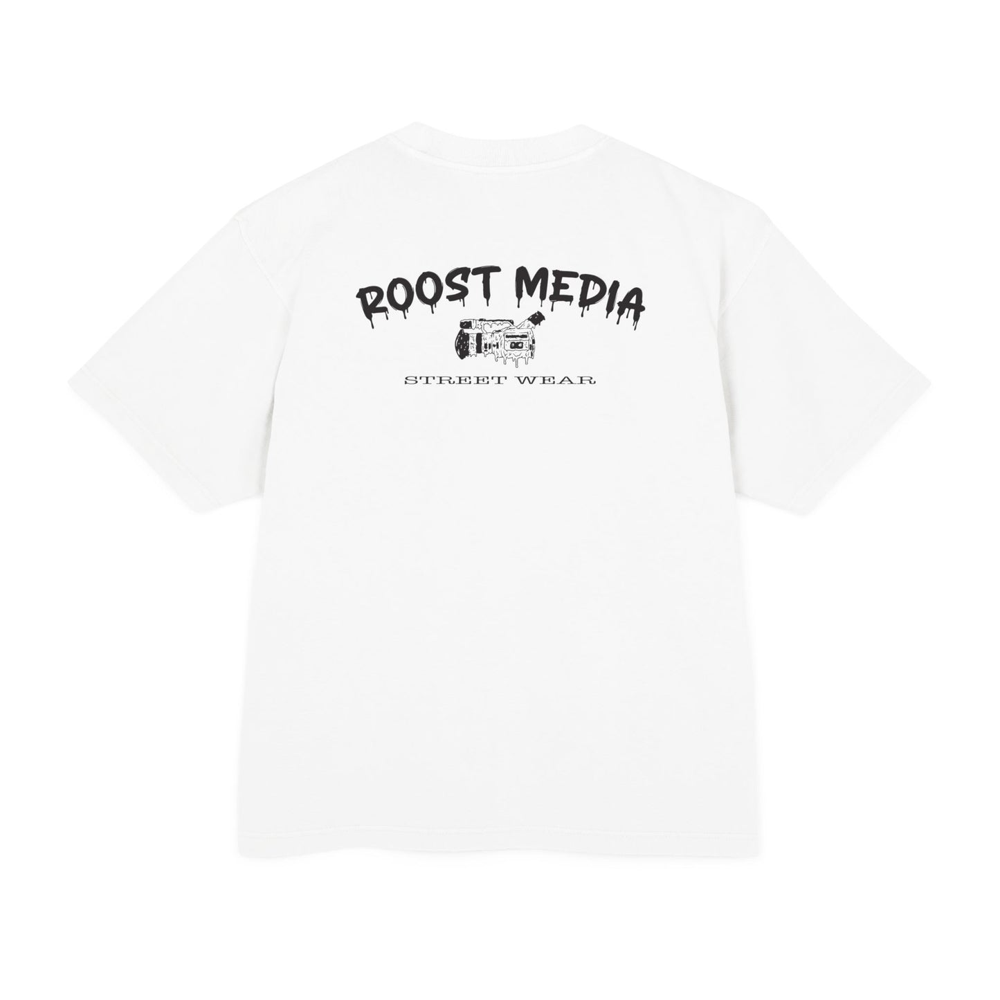 Roost Media Cam Tee white