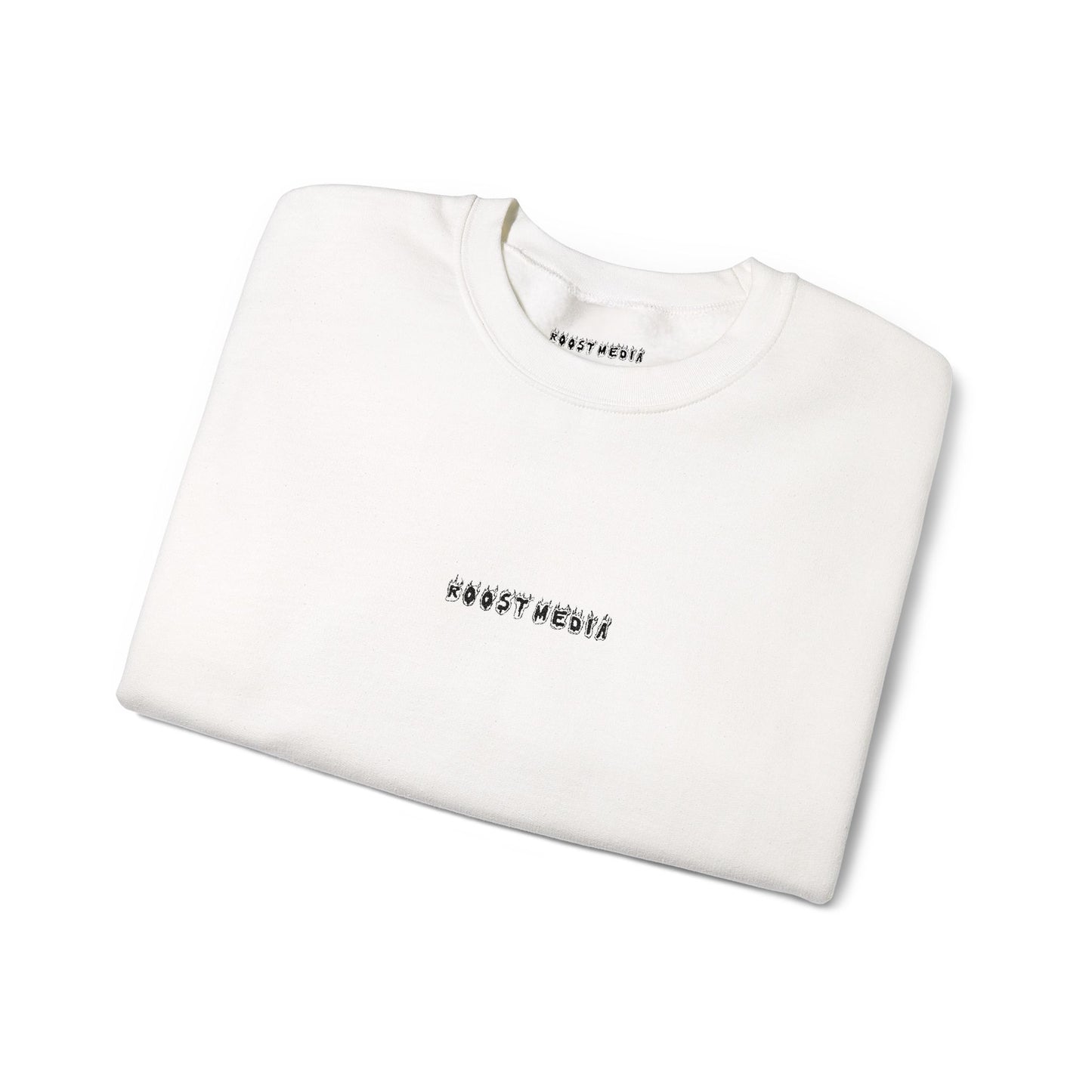 Roost Media on Fire Embroidered Sweatshirt